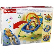 Шезлонг - качалка с вибрацией Baby Gear, Fisher-Price